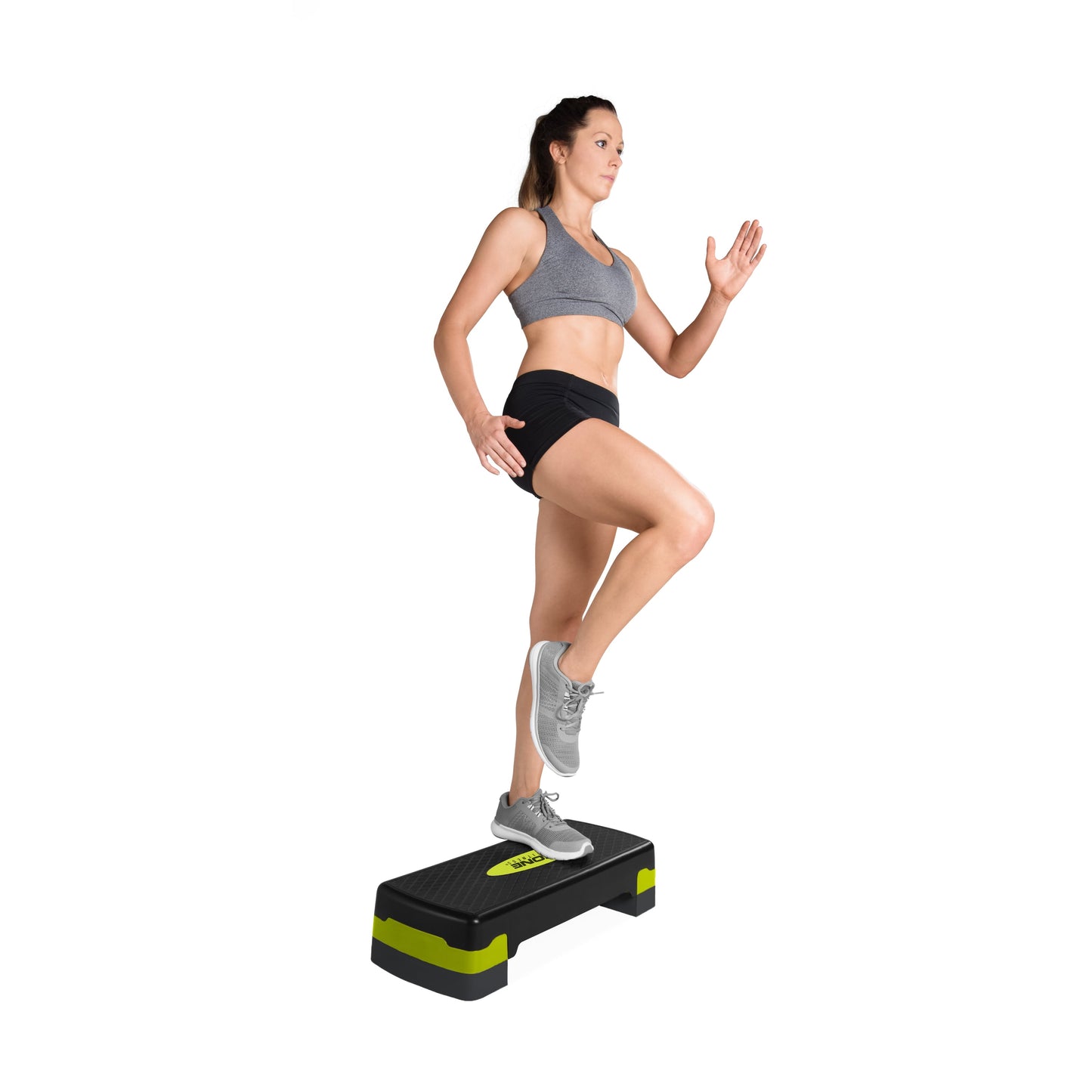 Aerobic Step Platform in Black and Yellow